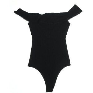 Reformation Black Off the Shoulder  Body Suit Size Small